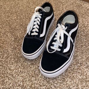 Black old fashioned vans